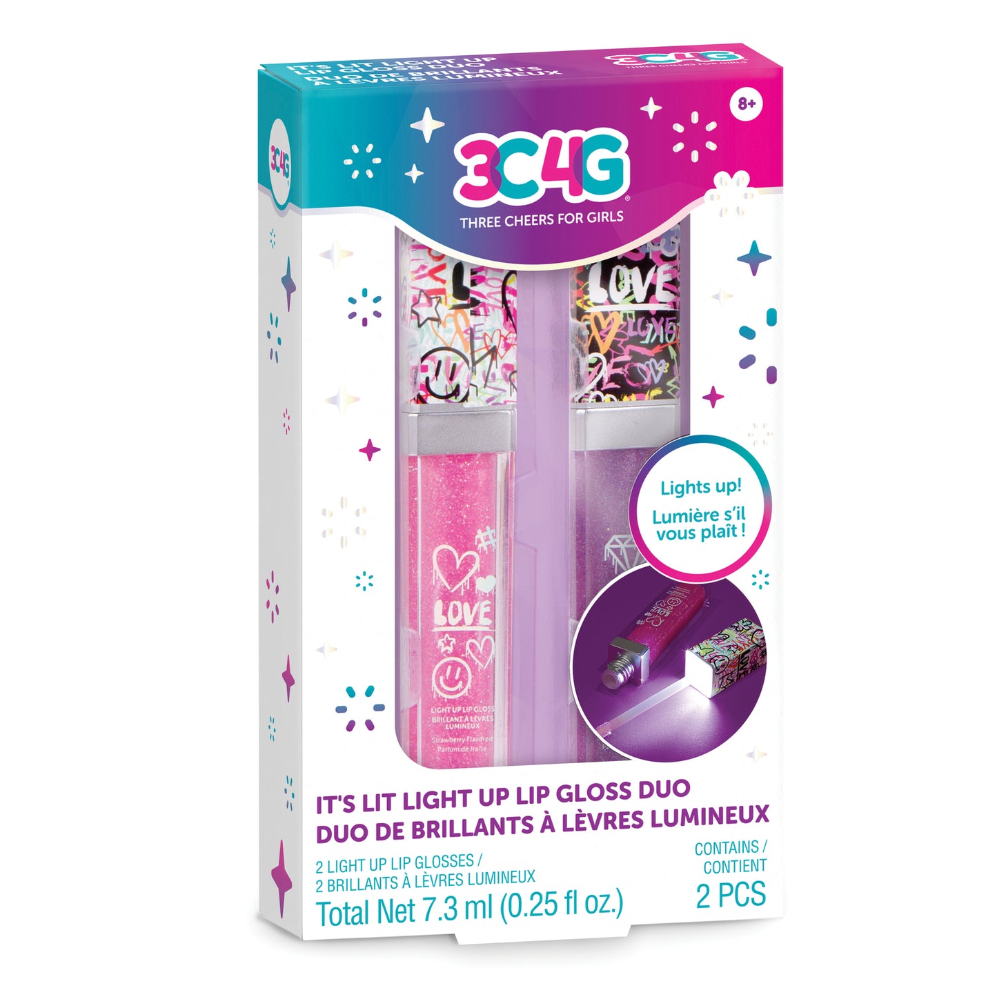 Graffiti It's Lit Light Up Lip Gloss Duo