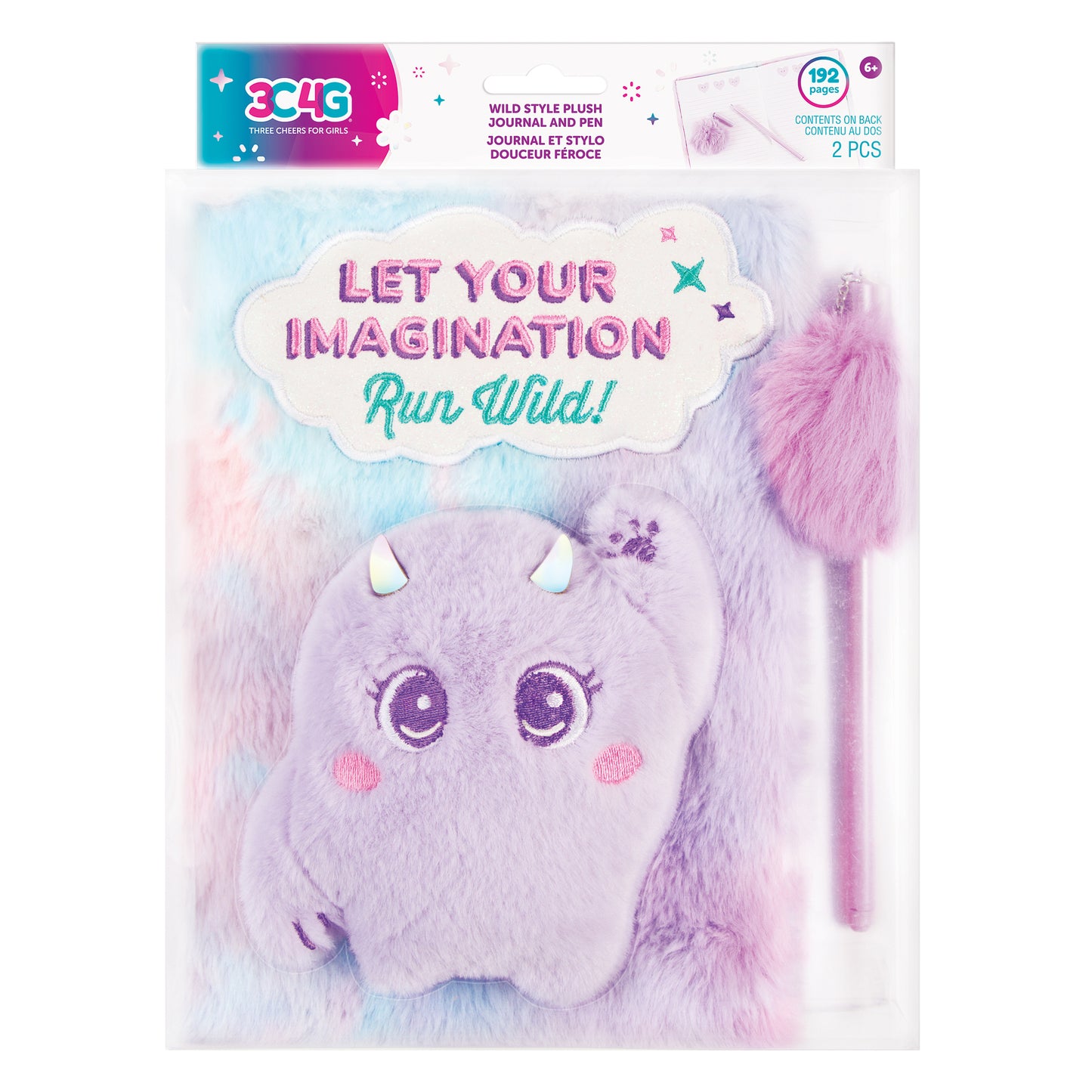 Imagination Land Wild Style Plush Journal and Pen