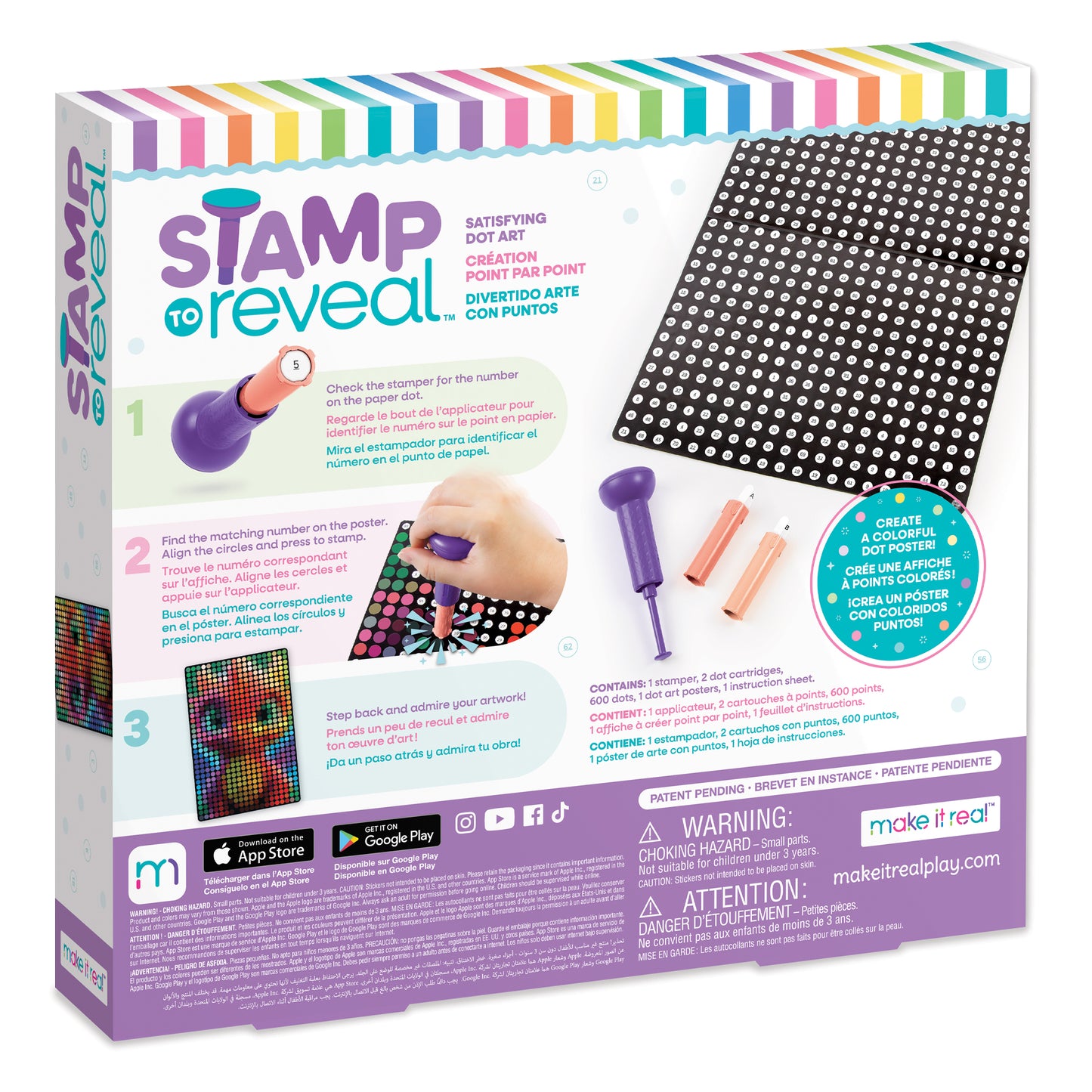 Stamp To Reveal™ Single (Ast of 3 styles - Puff, Glow, Unicorn)