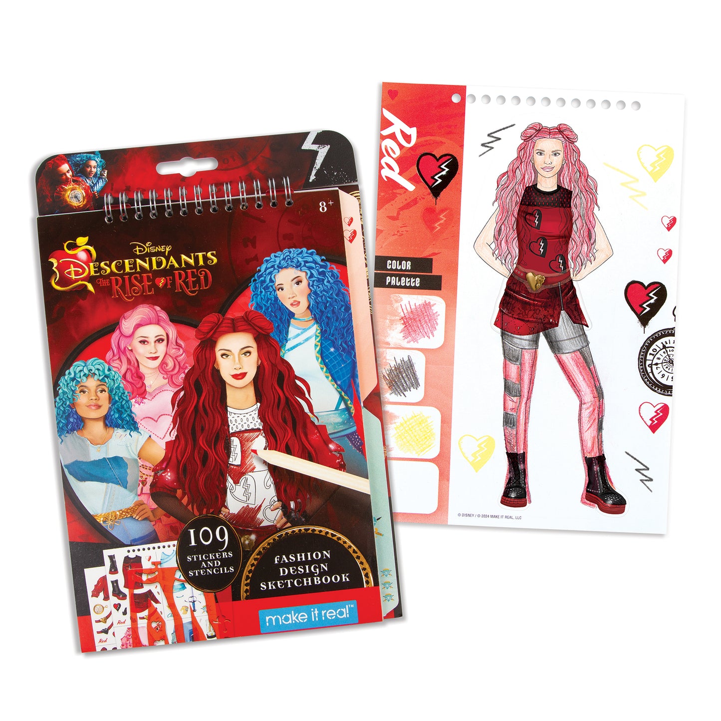 Disney Descendants: The Rise of Red Fashion Design Sketchbook