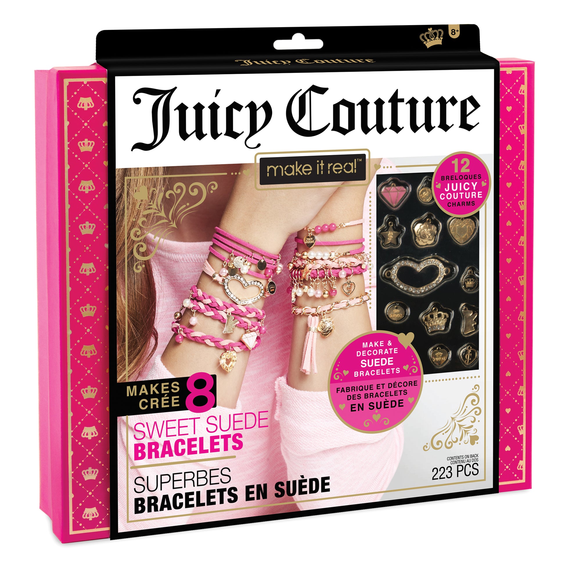 Make It Real Juicy Couture: 2 In 1 Crystal Bracelet Charms Kit